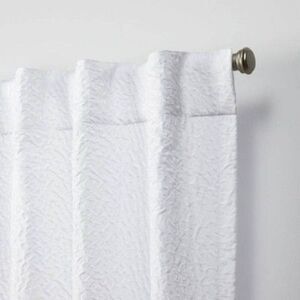 Open Box - Nicole Miller - Set of 2 (84"x50") Textured Matelassé H White